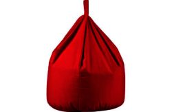 ColourMatch Large Cotton Beanbag - Poppy Red.